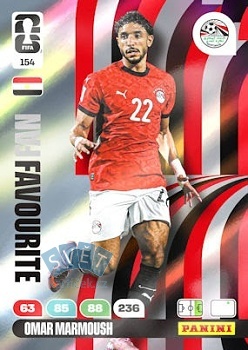 Omar Marmoush Egypt Panini FIFA World Cup 2026 Adrenalyn XL Fan Favourite #154